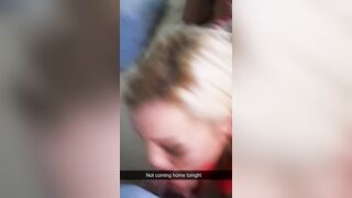 Cheating Girlfriend Sends Snapchat to her Boyfriend while she Gets Fucked