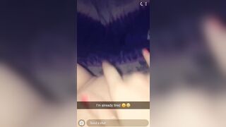 18 Yo Fingers her Wet Pussy on Snapchat