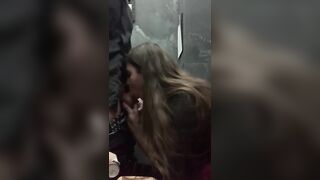 Tinder Girl doing Blowjob in Caffe’s Toilet