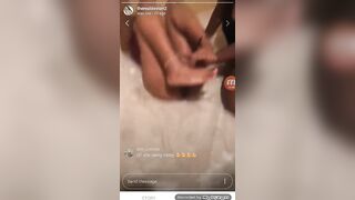 Instagramthots Girl Squirting Live on Instagram @therealdevian2