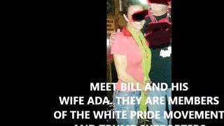 White Pride cheating wife with unreal bull