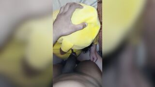 Teen Whore Gags on BBC while Masterbating