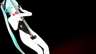 MMD Hatsune Miku Cosplay Conejitos Playboy Dancing Apple Pie by [Piconano-Femto]