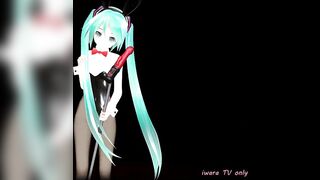 MMD Hatsune Miku Cosplay Conejitos Playboy Dancing Apple Pie by [Piconano-Femto]