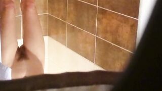 Spy my wife hairy pussy in shower