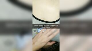 Preparing Cheating Wife for Fucking and Creampie in her Fertile Pussy! [cuckold Snapchat]