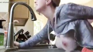 Fucking Friends Wife in Kitchen