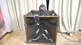 Latex vacuum box and gasmask breath contral