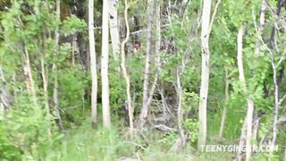 Youtuber Catches Redhead Masturbating in the Woods