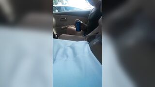 Street hooker swallows spunk in car