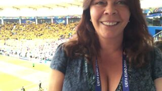 Swedish Reporter & Hot MILF Jennifer Wegerups Gigantic Tits