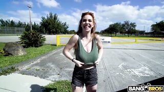 BANGBROS - Busty Redhead Nala Brooks Boards The Bang Bus, Takes Dick From Preston Parker