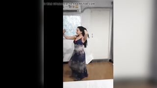 She dances for her boss