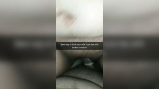 The best way to Fuck Fertile Cheating Wife - Fuck her with a Broken Condom! [Cuckold.Snapchat]