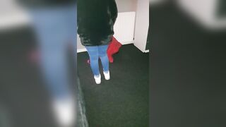 Step Mom in Ripped Jeans get Fucked in Supermarket by Step Son