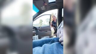 Mature hooker blowjob in car