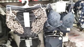 Diaper Girl Pees her Pull up while Shopping Panties