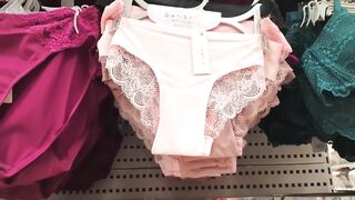 Diaper Girl Pees her Pull up while Shopping Panties