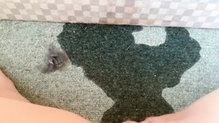 Cumming & Peeing on the Carpet