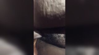 Black Hairy Pussy Gets Pounded by Latino