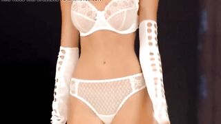 White lingerie defile