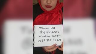 turbanli elif iletisim icin bilgilerini paylasiyor