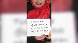 turbanli elif iletisim icin bilgilerini paylasiyor