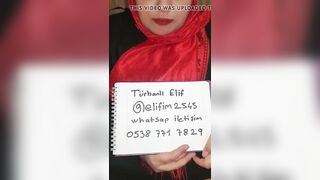 turbanli elif iletisim icin bilgilerini paylasiyor