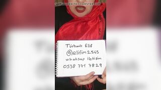 turbanli elif iletisim icin bilgilerini paylasiyor