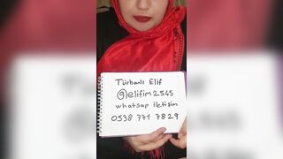 turbanli elif iletisim icin bilgilerini paylasiyor