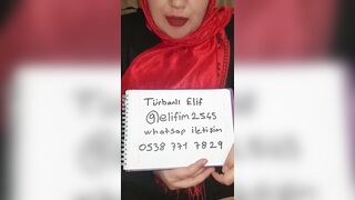 turbanli elif iletisim icin bilgilerini paylasiyor