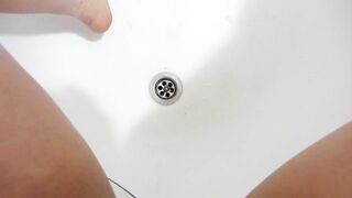 POV Pissing Girl Pee in the Bathroom