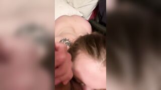 Pregnant Slut Cheats on Baby Daddy- Eats Ass and Facial