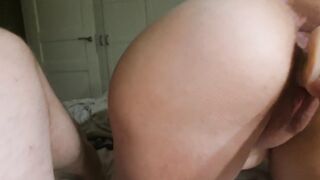 Dildo Masturbation and Blow Job!cum in Mouth!