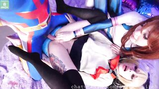 My Hero Academia threesome cosplay hot DP