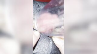 Vacuum Cleaner Sucks my Clit in a Clear Tube