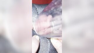 Vacuum Cleaner Sucks my Clit in a Clear Tube