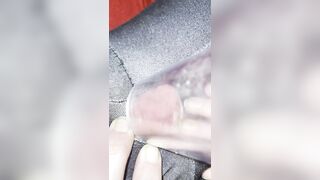 Vacuum Cleaner Sucks my Clit in a Clear Tube