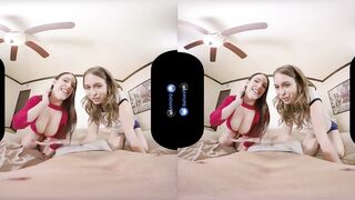 BaDoinkVR.com Angela White & Riley Reid Sharing Your Dick On New Year's Eve