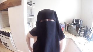 Pregnant in Muslim Niqab and Nursing Bra