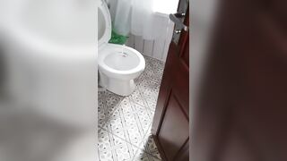 Step Mom Fuck and Creampie in Bathroom with Step Son while People are Home (INTENSE ORGASM Fuck)