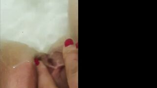 Wife masturbates in the bathroom