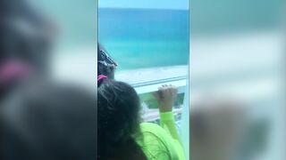 Thick Latina fucked like a bitch in front of the beach! La Paisa getting pounded