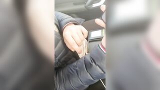 Step Mom Amazing Handjob while Step Son Driving on the Highway!! Load of Cum!