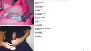 Perfect brunette babe asking for cum on sex chat