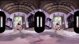 VR Cosplay X Huge Titted Jordan Pryce Is A Sex Warrior VR Porn