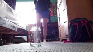 Quenching Jar Piss over the Carpet