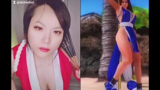 King of Fighter Mai Shiranui Cosplay MMD