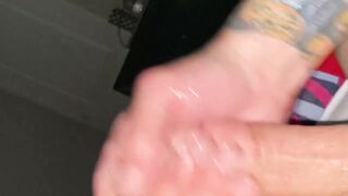 Sk3llzz | getting off my Monster White Cock Jerking it and Moaning POV