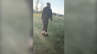 Public Sex on Golf course (Real Amateur Couple Fucking on Iphone) - Apple of Eden